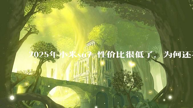 2025年小米su7 性价比很低了，为何还不更新改款？
